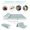 Best Choice Products 4in Thick Folding Portable Seafoam Mattress Topper w/ Carry Case, Washable Cover